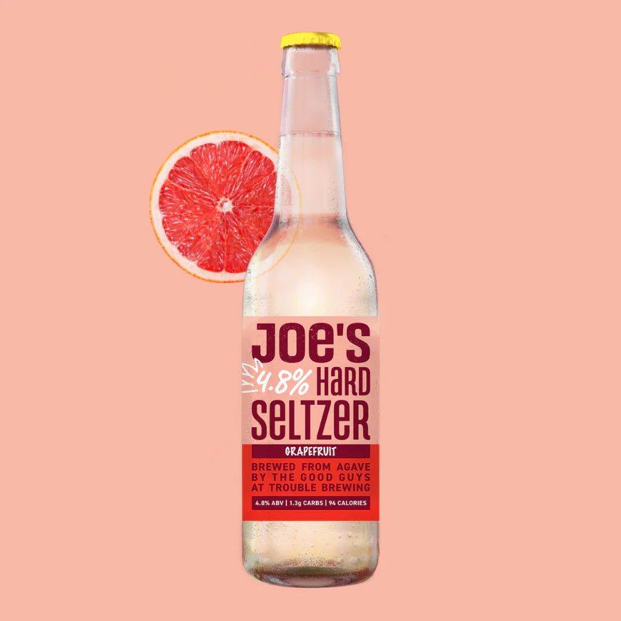 Joe's Hard Seltzer Grapefruit 24 x 330ml BOTTLES