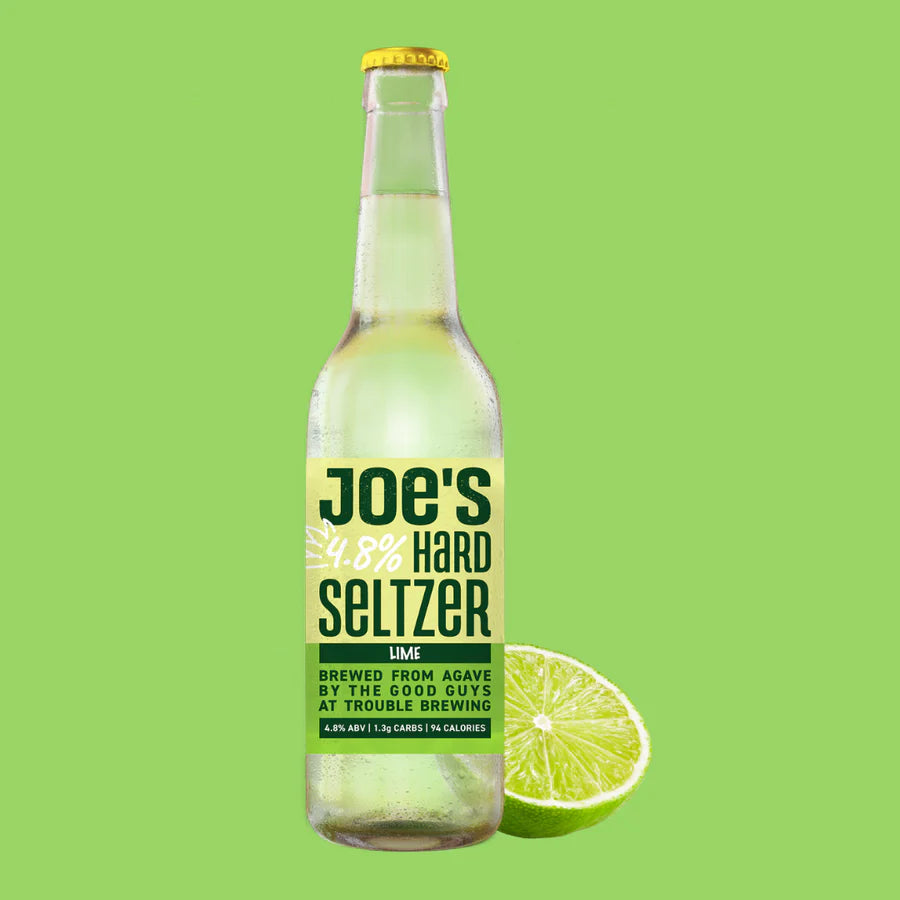 Joe's Hard Seltzer Lime 24 x 330ml BOTTLES